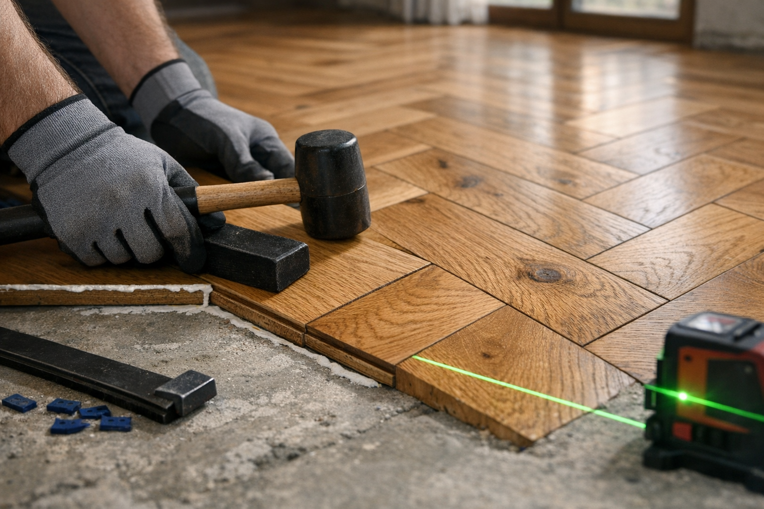 Parke ve zemin kaplama işçilik detayı